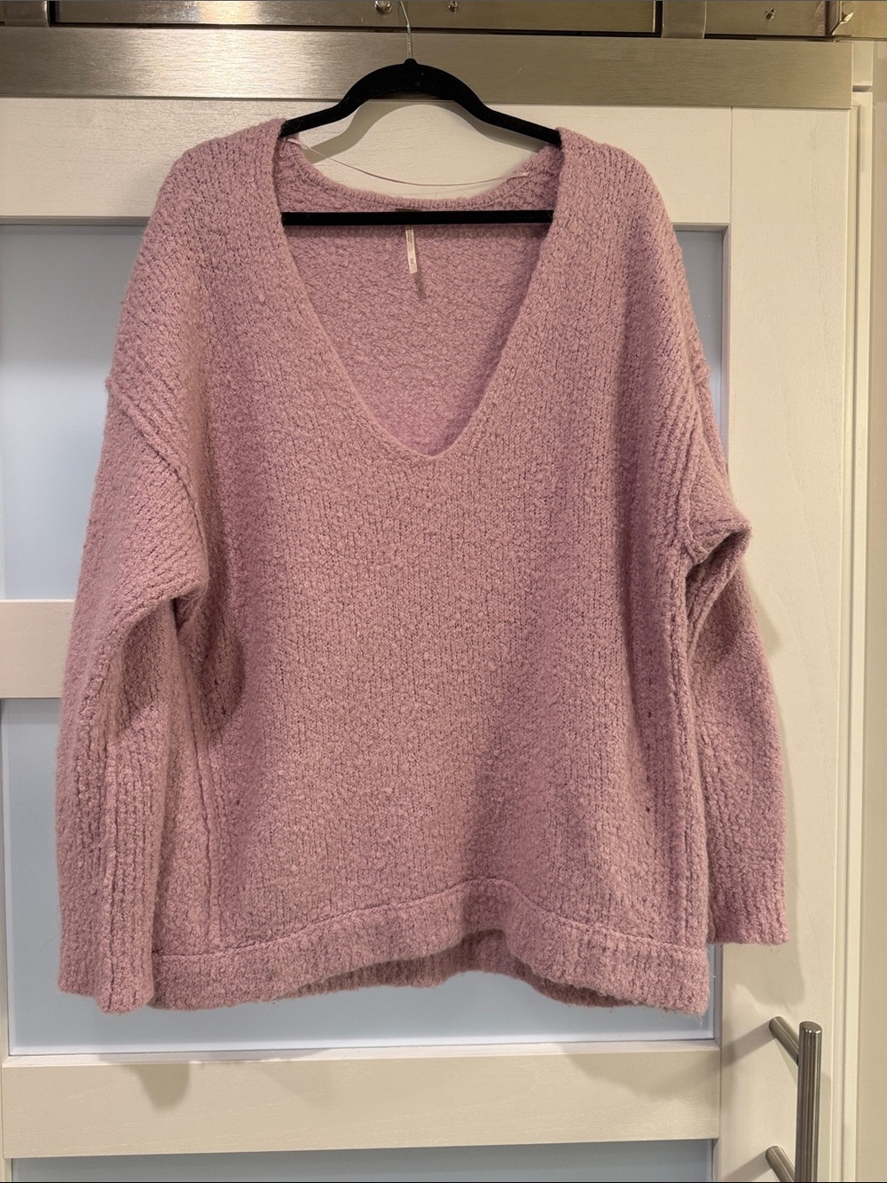 Free People V-Neck Oversized Sweater